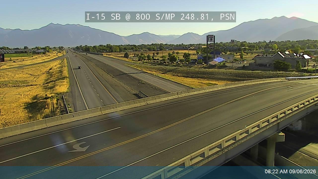 I-15 SB @ 800 S / SR-178 / MP 248.81, PSN live camera view