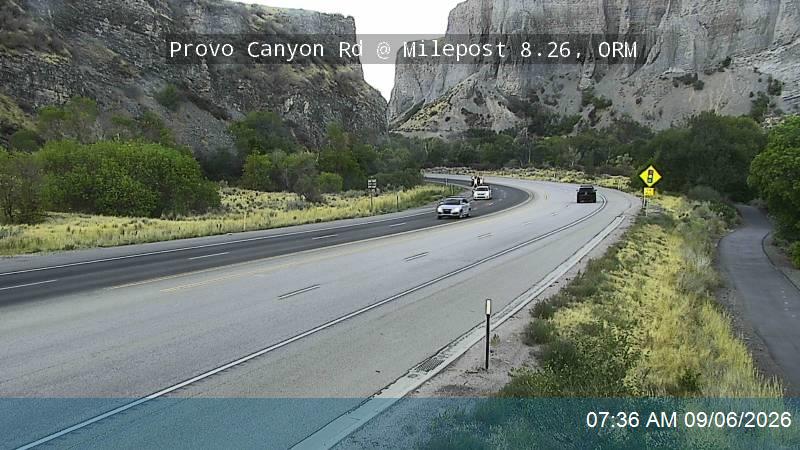 Provo Canyon Rd / US-189 @ Mouth of Provo Canyon / MP 8.26, ORM live camera view