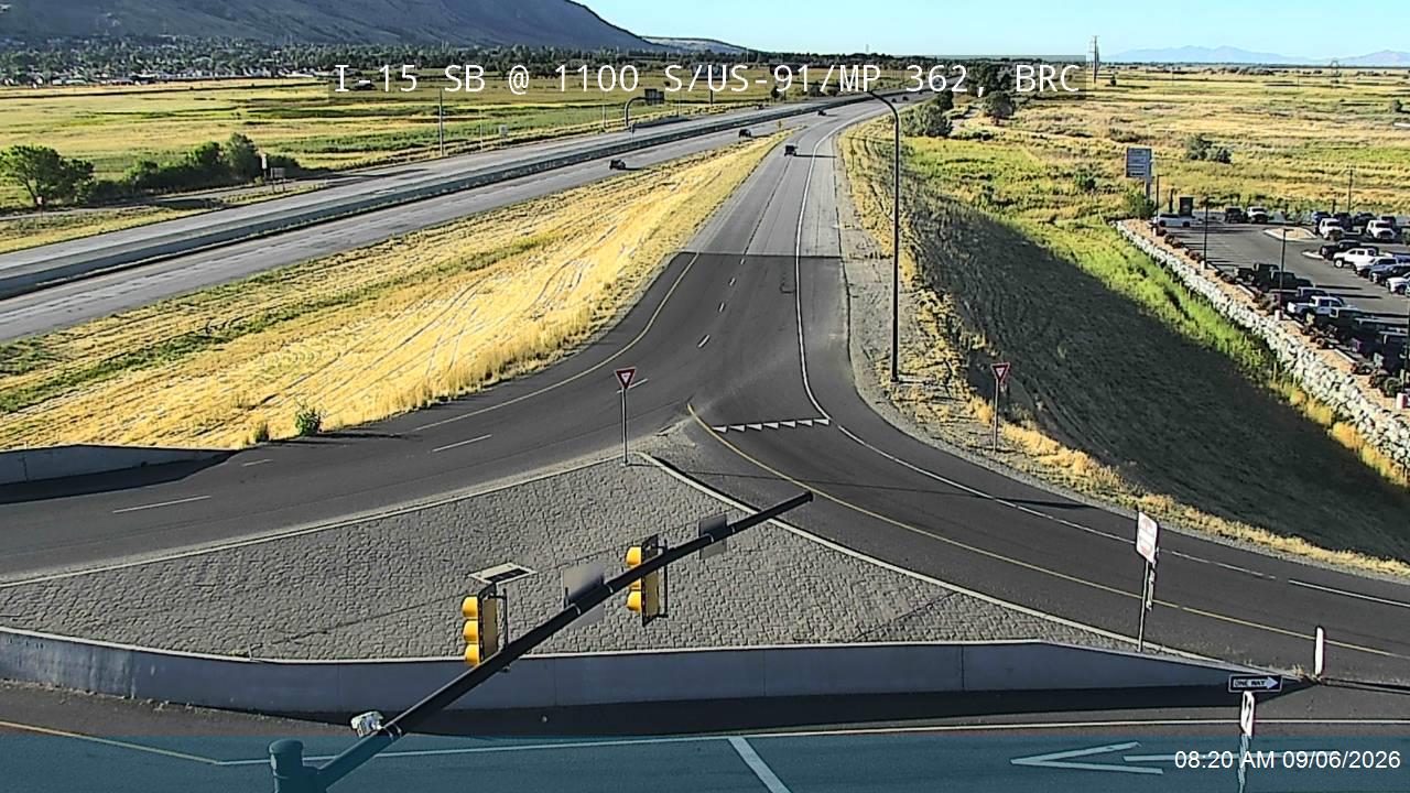 I-15 SB @ 1100 S / US-91 / MP 362, BRC live camera view