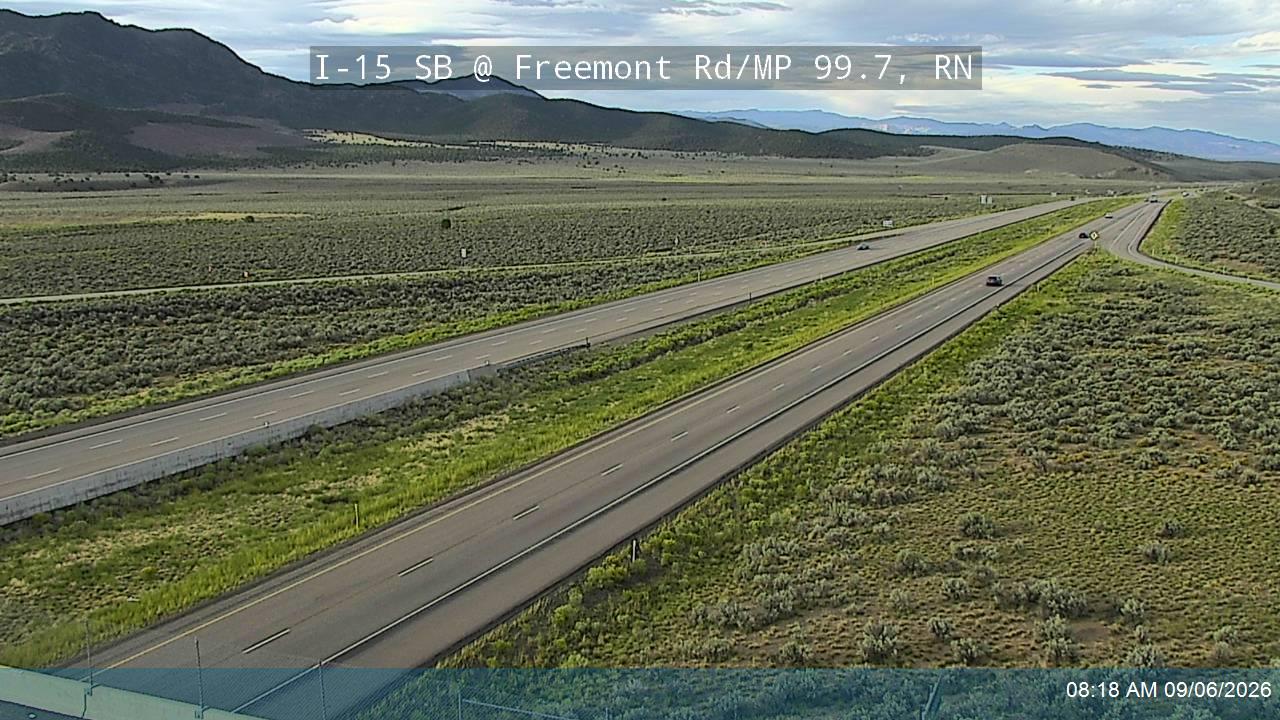 I-15 SB @ Freemont Rd / MP 99.7, RN live camera view