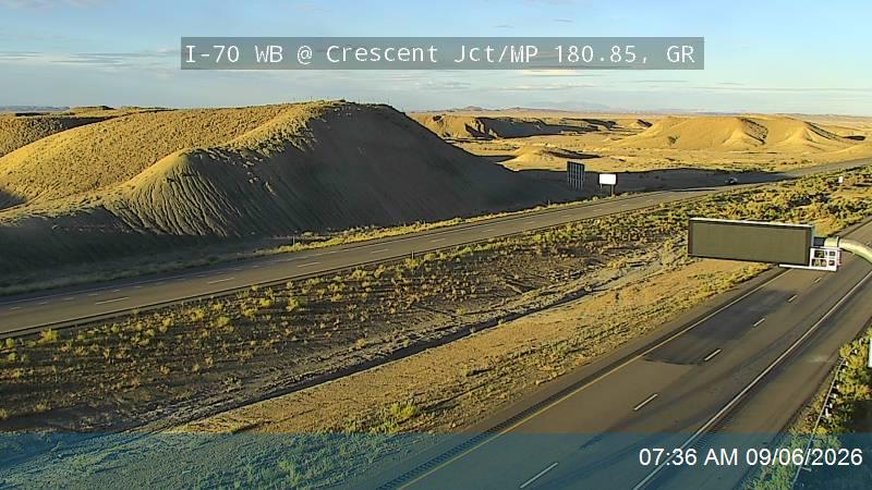 I-70 WB @ Crescent Jct / MP 180.85, GR live camera view