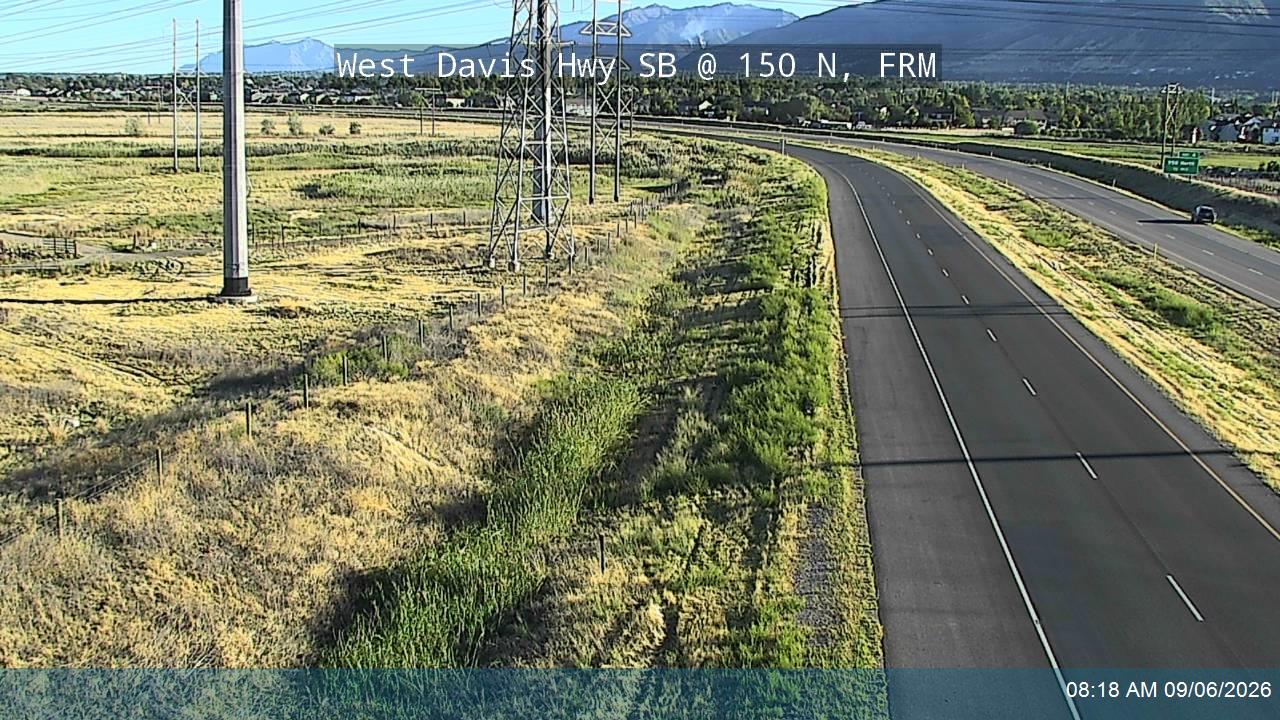 West Davis Hwy / SR-177 SB @ 150 N / MP 3.04, FRM live camera view