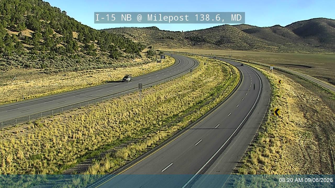 I-15 NB @ Milepost 138.6, MD live camera view