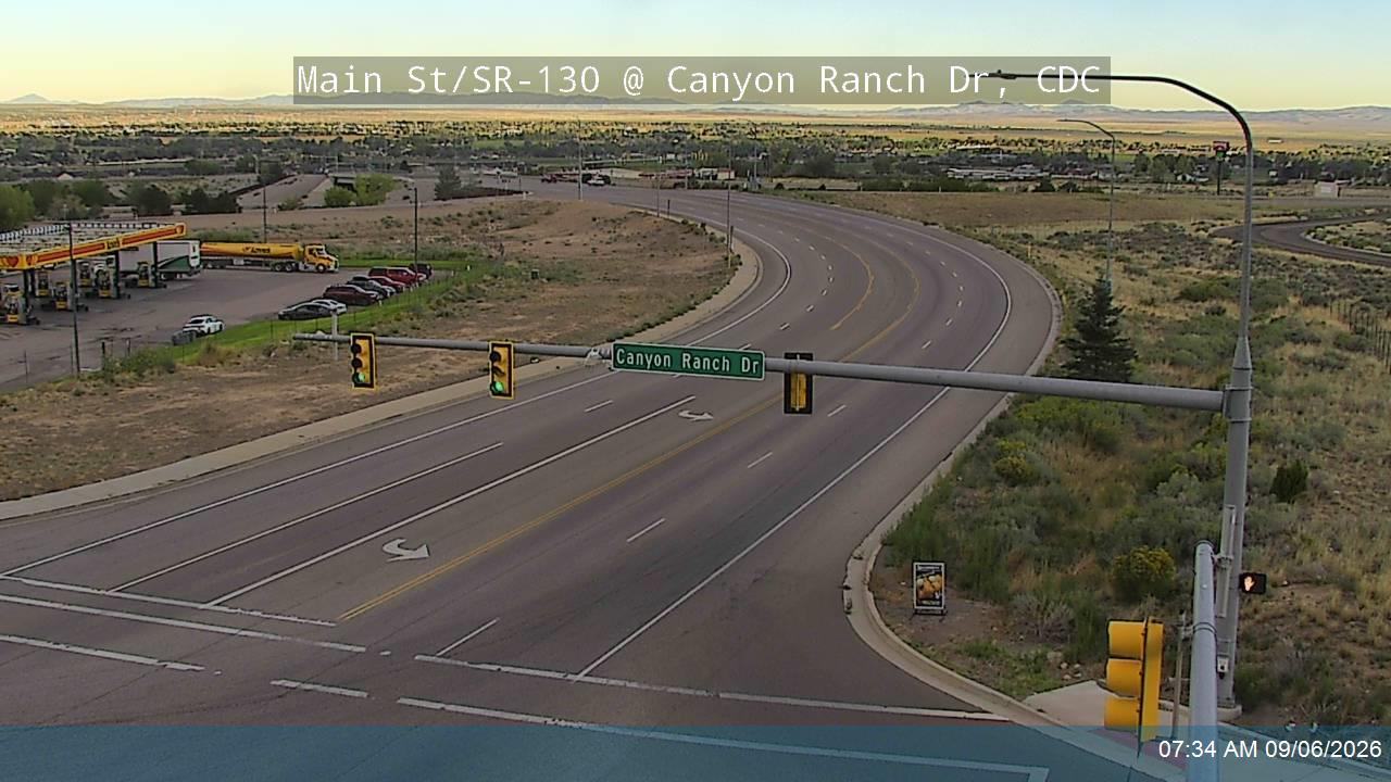 Main St / SR-130 @ Canyon Ranch Dr, CDC live camera view