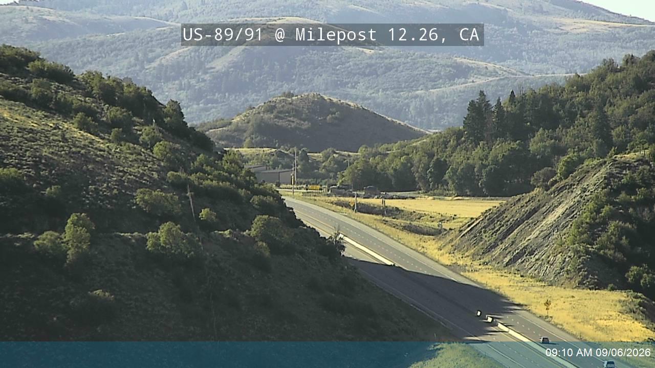 US-89/91 @ Milepost 12.26, CA live camera view