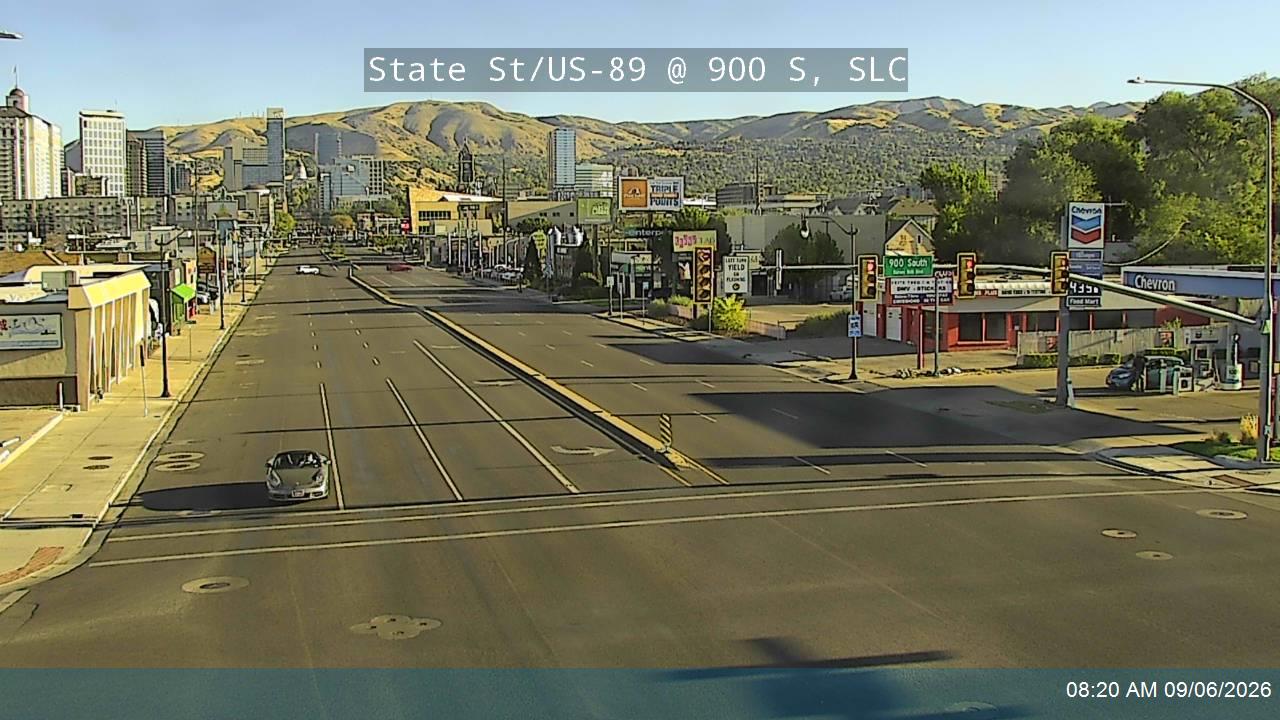 State St / US-89 @ 900 S, SLC live camera view