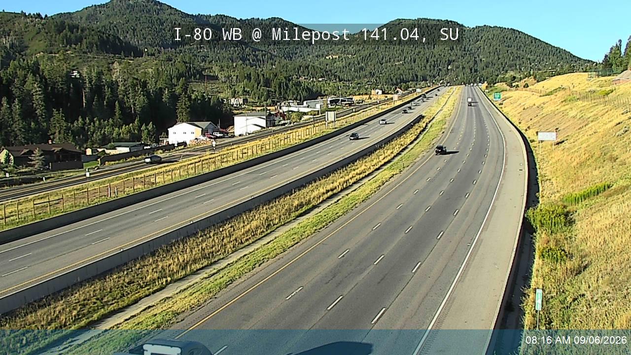 I-80 WB @ Milepost 141.04, SU live camera view