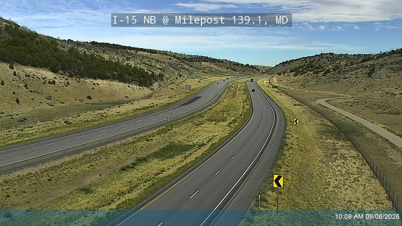 I-15 NB @ Milepost 139.1, MD live camera view