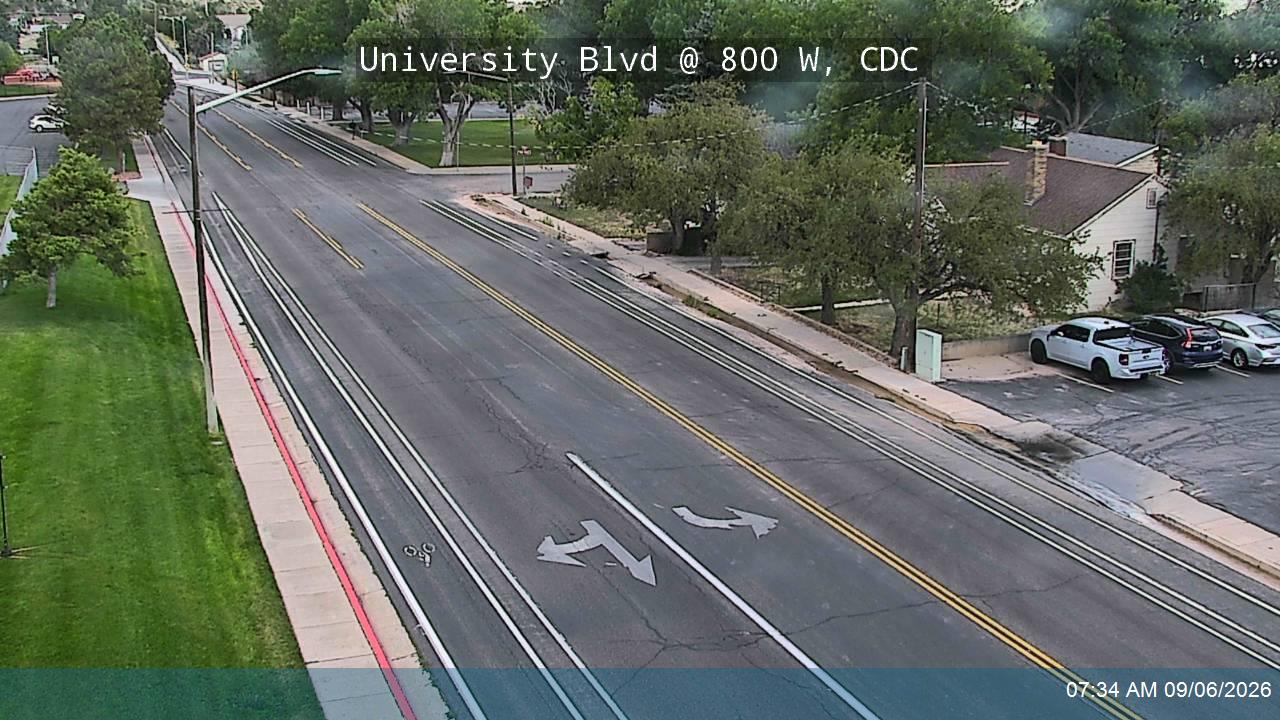 University Blvd / Center St / SR-289 @ 800 W, CDC live camera view