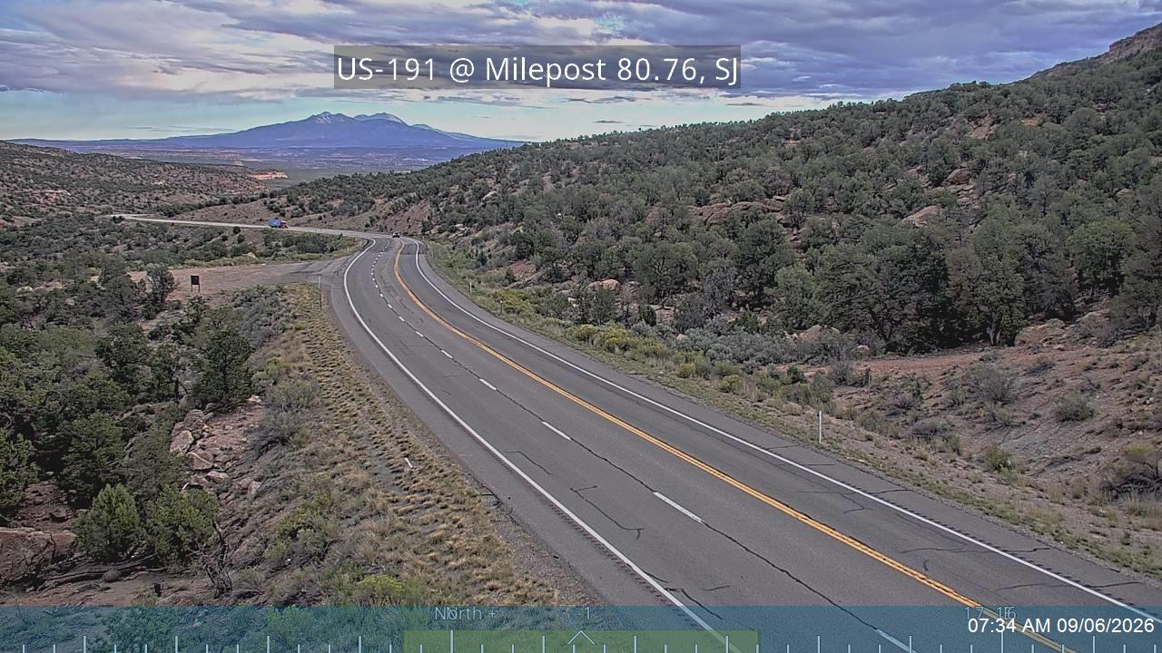 US-191 @ Milepost 80.76, SJ live camera view
