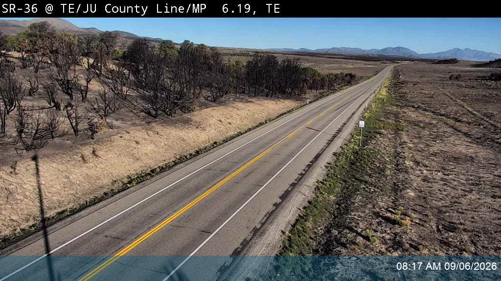 SR-36 @ TE/JU County Line / MP 6.14, TE live camera view