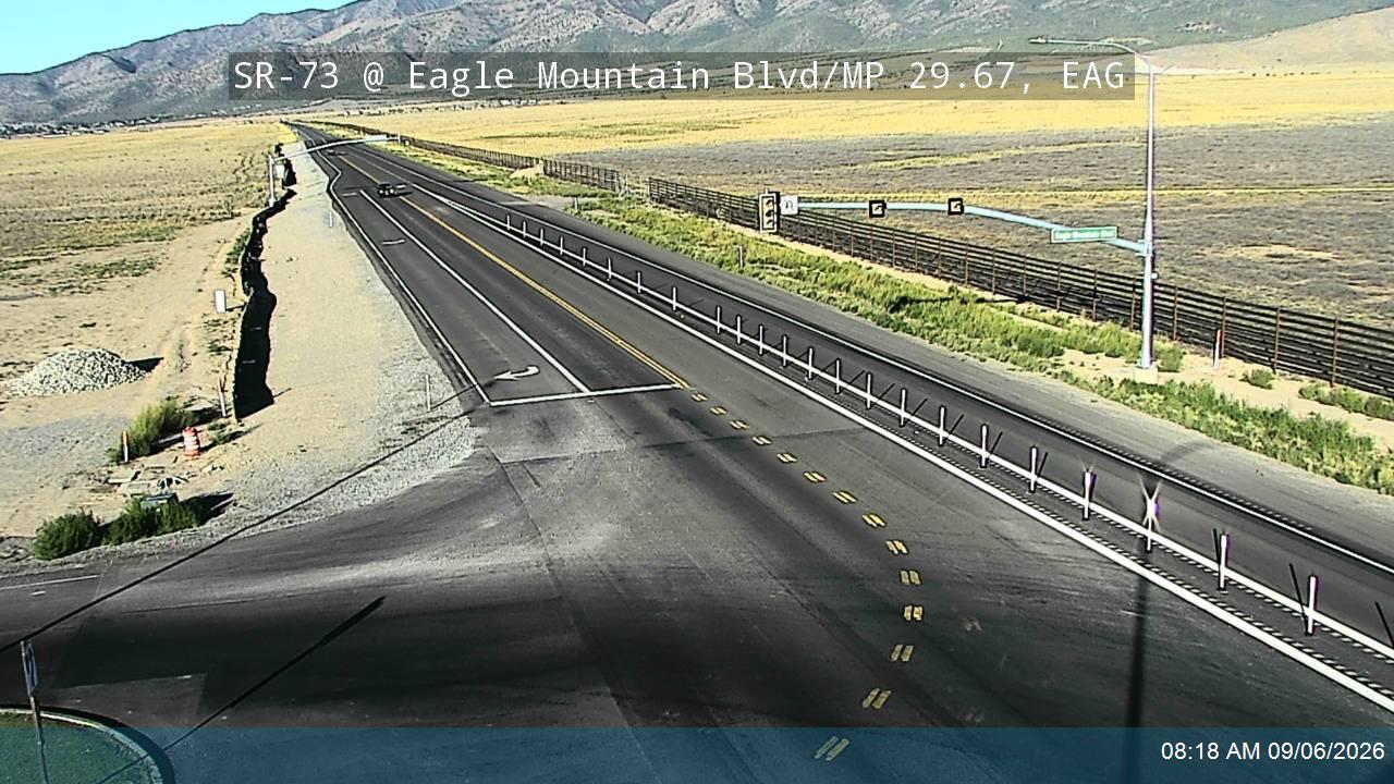 SR-73 @ Eagle Mountain Blvd / MP 29.67, EAG live camera view