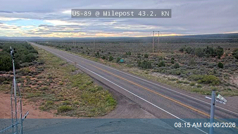 US-89 @ Milepost 43.2, KN live camera view