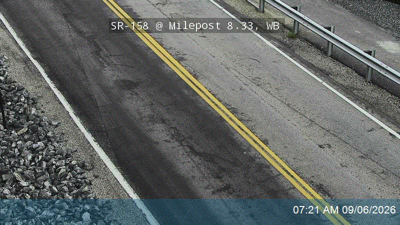 SR-158 @ Milepost 8.33, WB live camera view