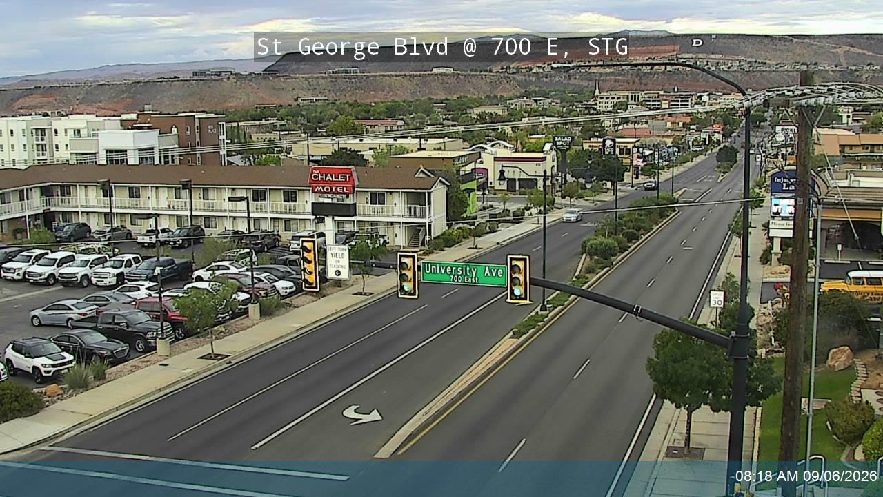 St George Blvd / SR-34 @ University Ave / 700 E, STG live camera view