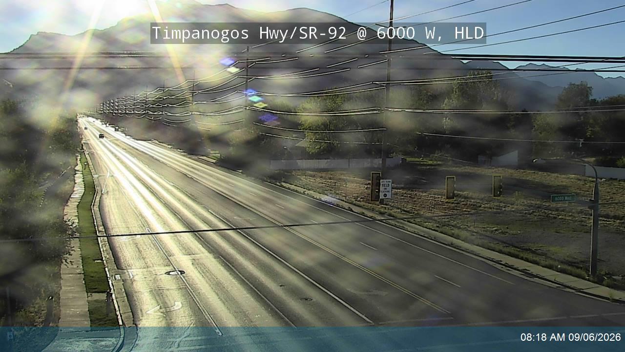 Timpanogos Hwy / 11000 N / SR-92 @ 6000 W, HLD live camera view