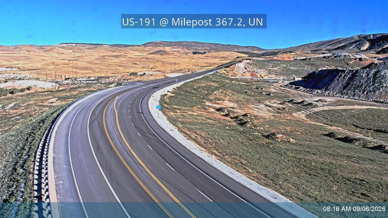 US-191 @ Milepost 367.20, UN live camera view