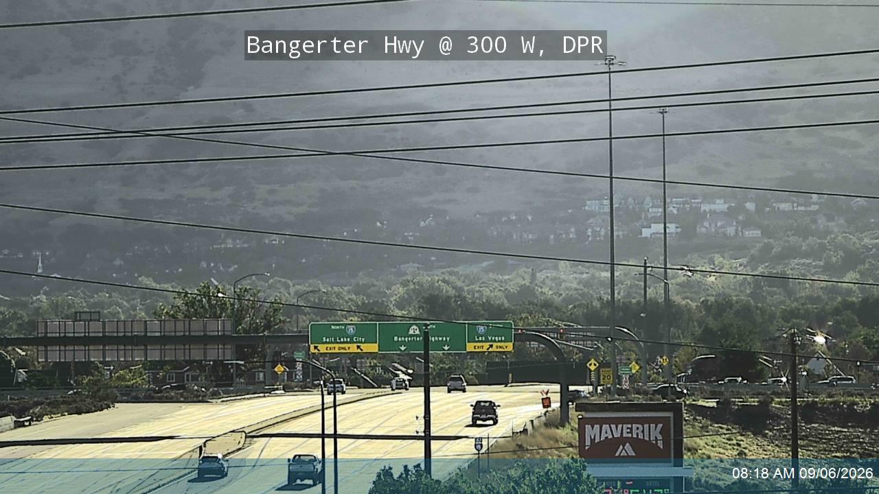 Bangerter Hwy / SR-154 @ 300 W / MP 1.0, DPR live camera view