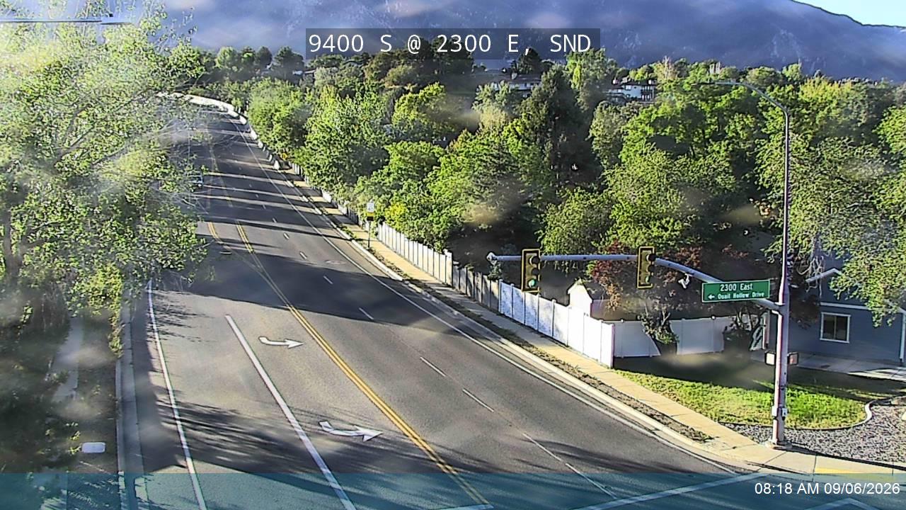 9400 S / Little Cottonwood Rd / SR-209 @ 2300 E / Quail Hollow Dr, SND live camera view