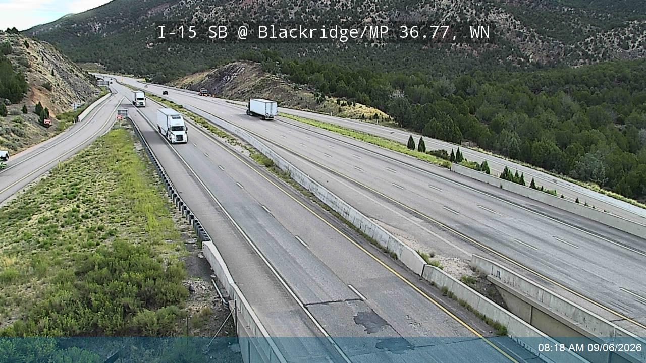 I-15 SB @ Blackridge / Exit 36 / MP 36.77, WN live camera view