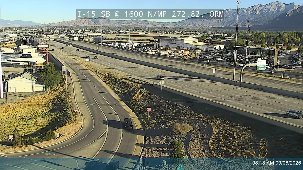 I-15 SB @ 1600 N / SR-241 / MP 272.82, ORM live camera view