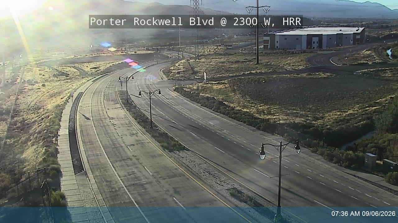 Porter Rockwell Blvd @ 2300 W, HRR live camera view