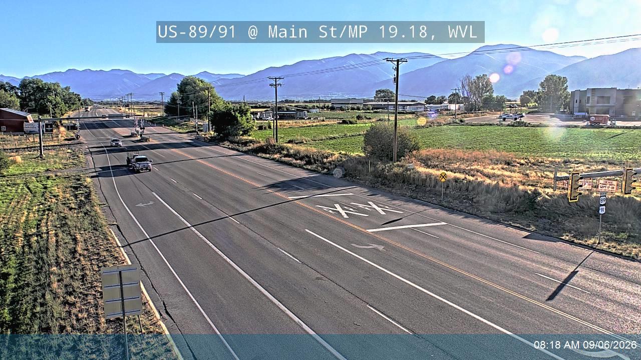 US-89/91 @ Main St / SR-101 / MP 19.18, WVL live camera view