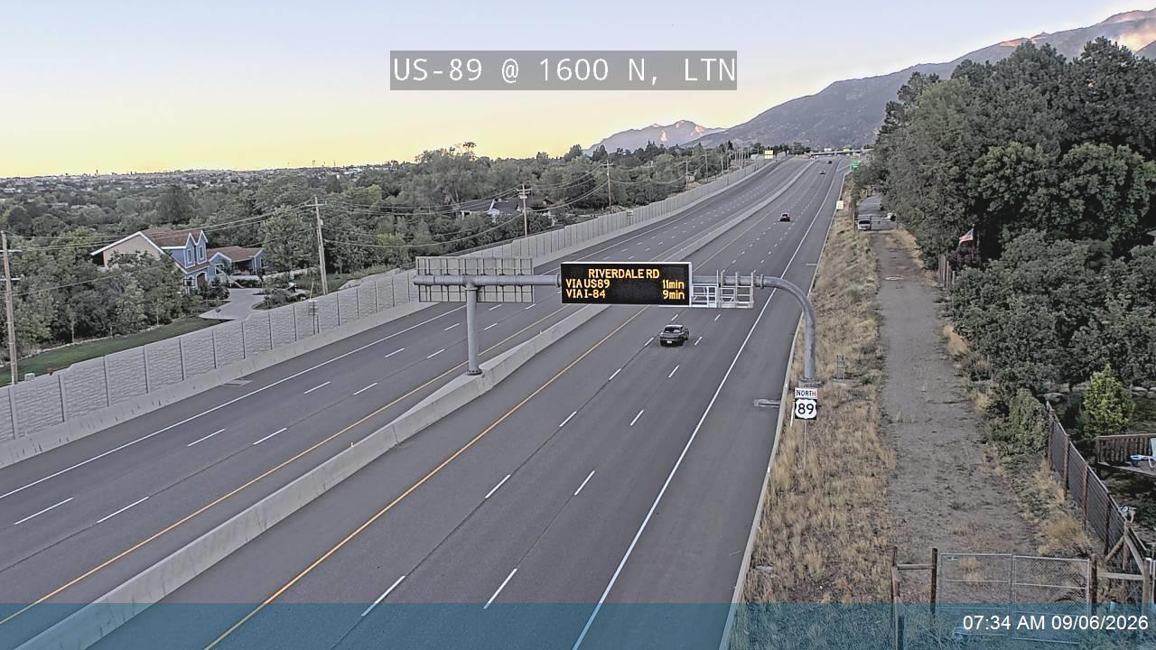 US-89 @ 1600 N, LTN live camera view