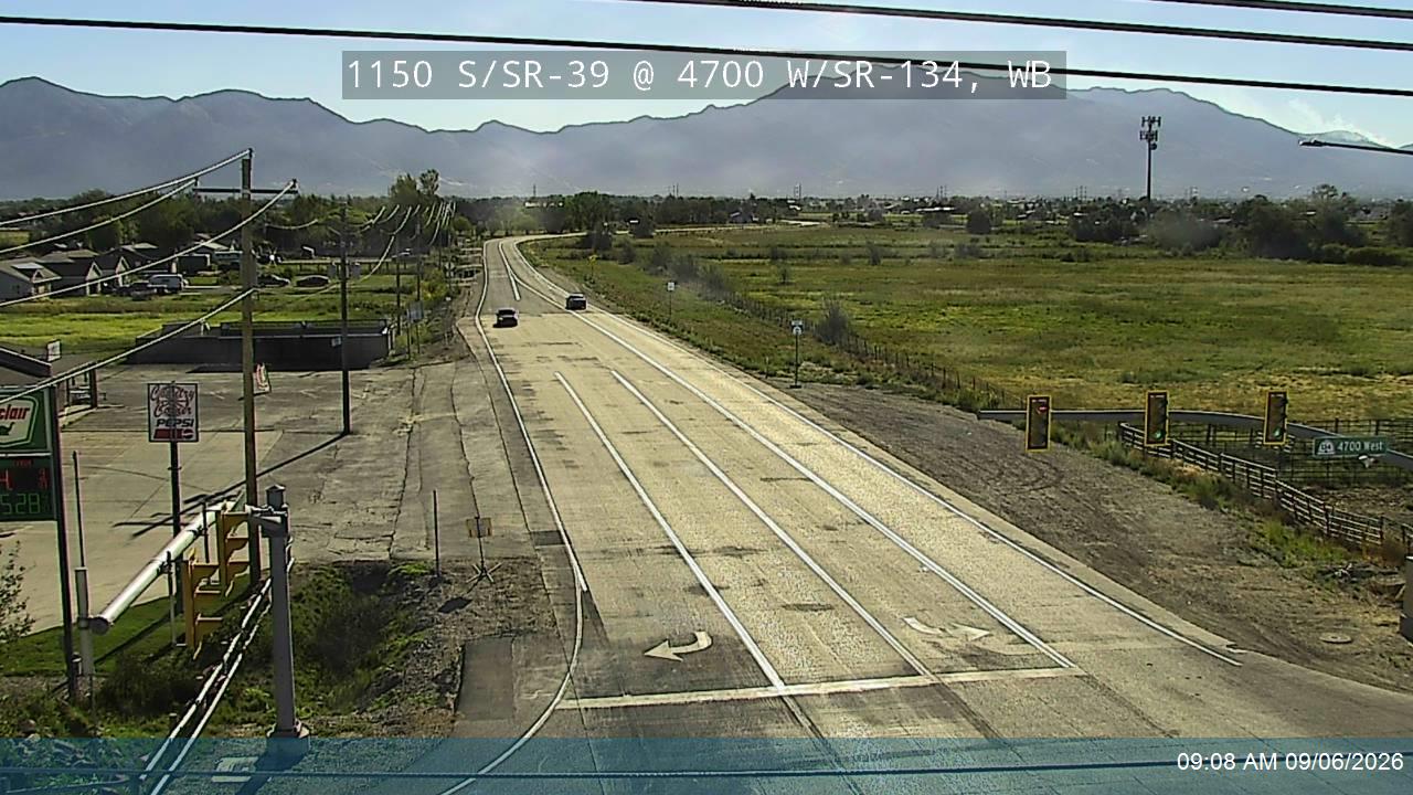 SR-39 / 1150 S @ SR-134 / 4700 W, WB live camera view