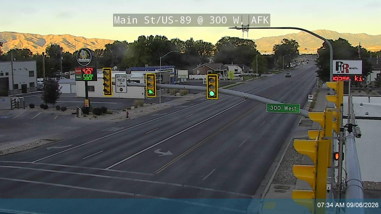 Main St / US-89 @ 300 W, AFK live camera view