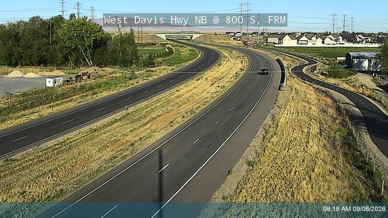 West Davis Hwy / SR-177 NB @ 800 S / MP 1.01, FRM live camera view