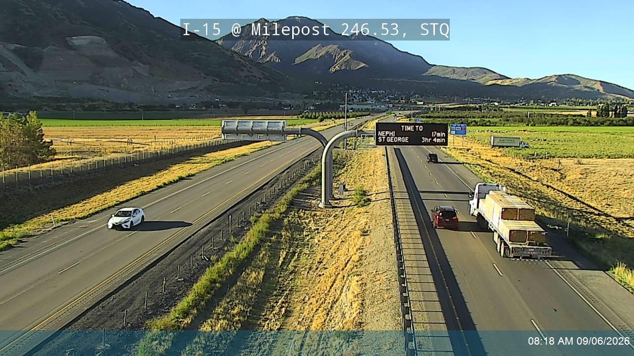 I-15 @ Milepost 246.53, STQ live camera view