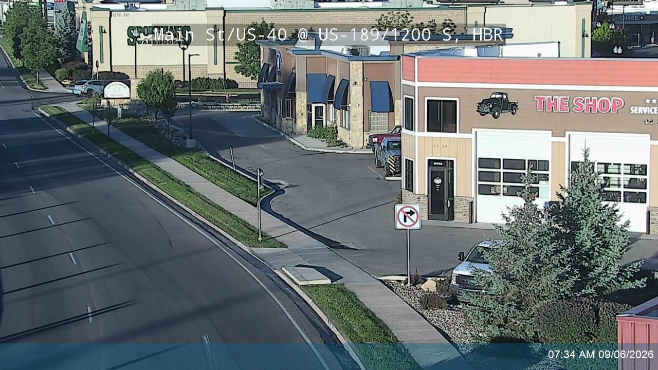 Main St / US-40 @ US-189 / 1200 S / MP 17.94, HBR live camera view