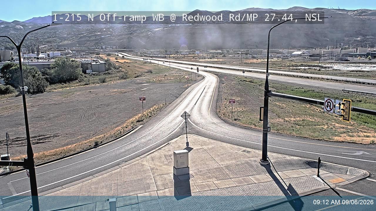 I-215 N Off-ramp WB @ Redwood Rd / SR-68 / MP 27.44, NSL live camera view