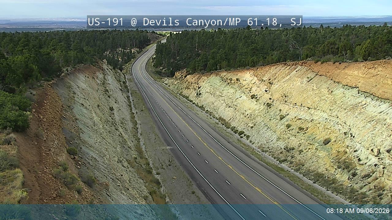US-191 NB @ Devils Canyon / MP 61.18, SJ live camera view