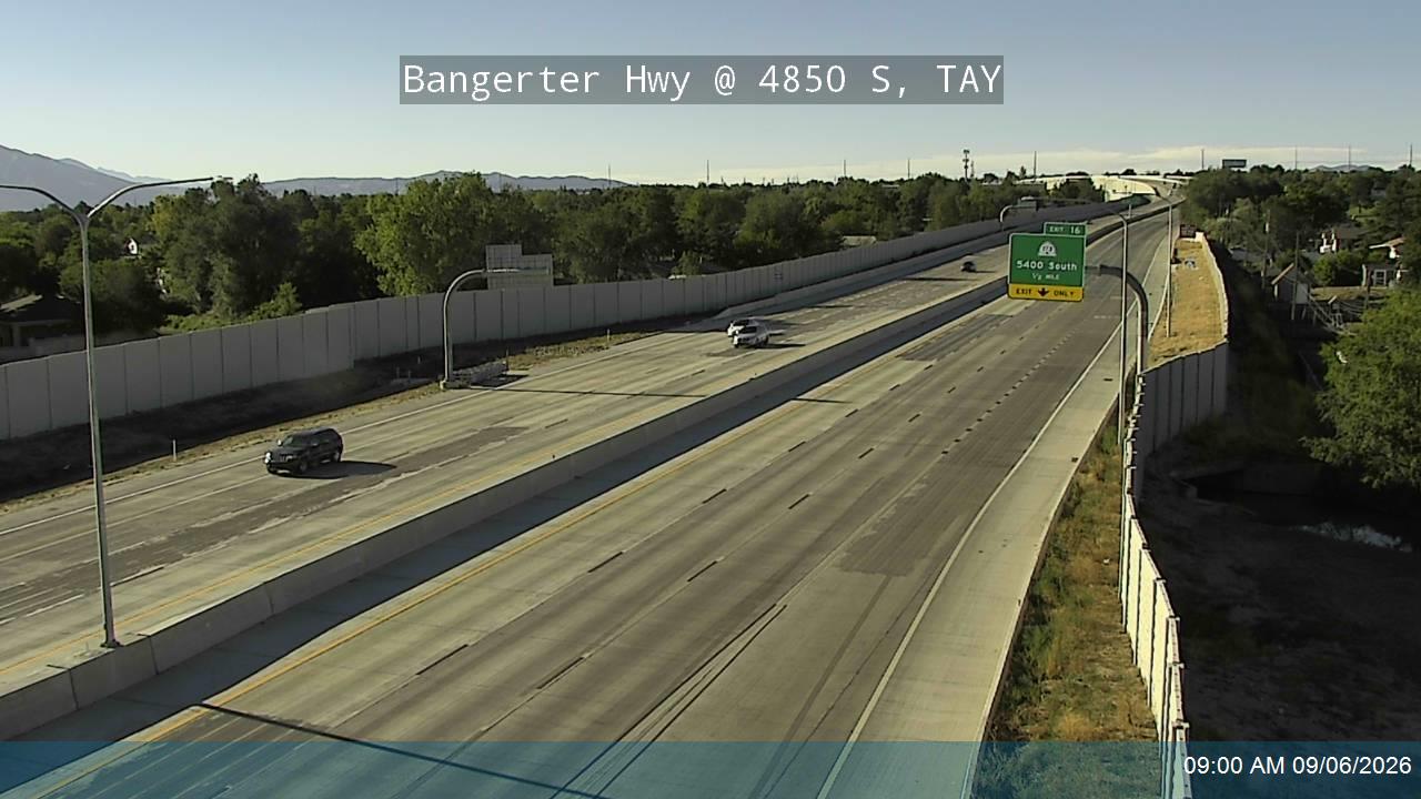 Bangerter Hwy / SR-154 SB @ MP 16.47, TAY live camera view