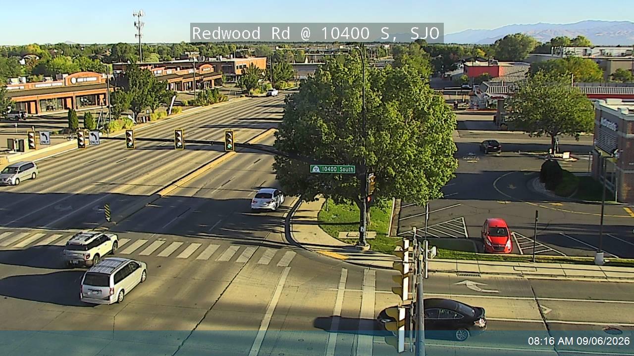 Redwood Rd / SR-68 @ 10400 S / South Jordan Pkwy / SR-151, SJO live camera view