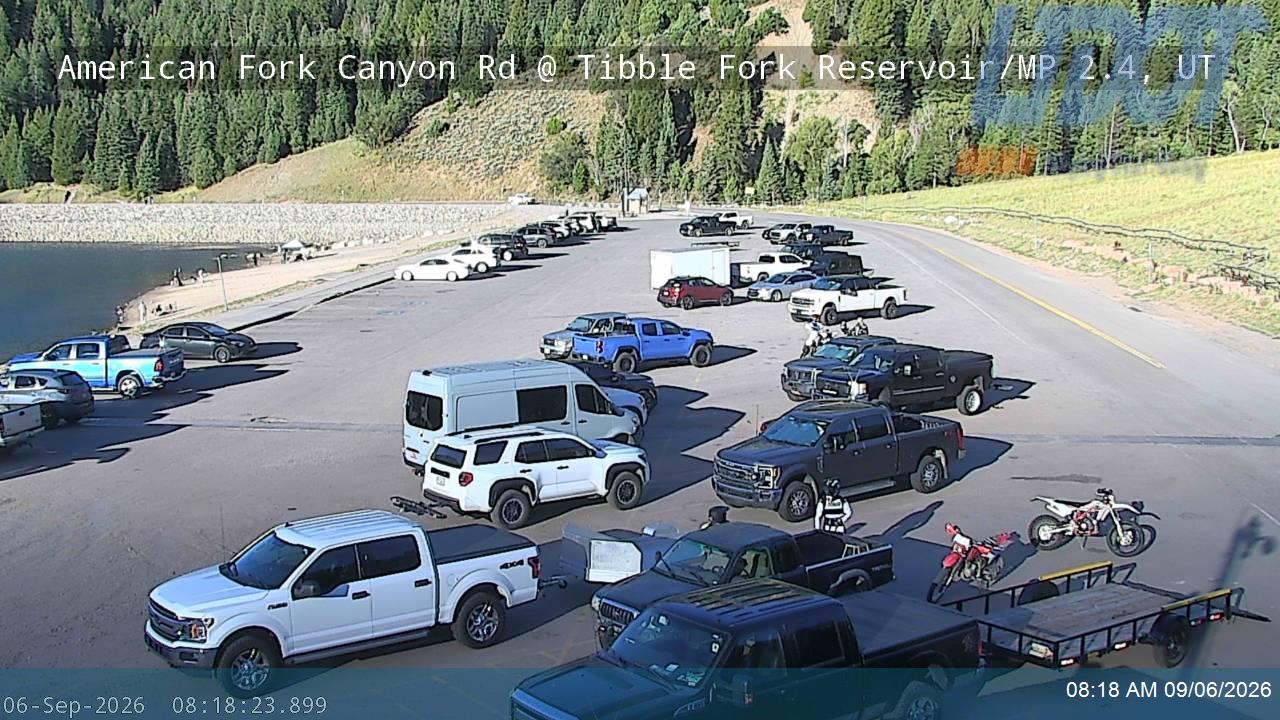 American Fork Canyon Rd / SR-144 @ Tibble Fork Reservoir / MP 2.4, UT live camera view