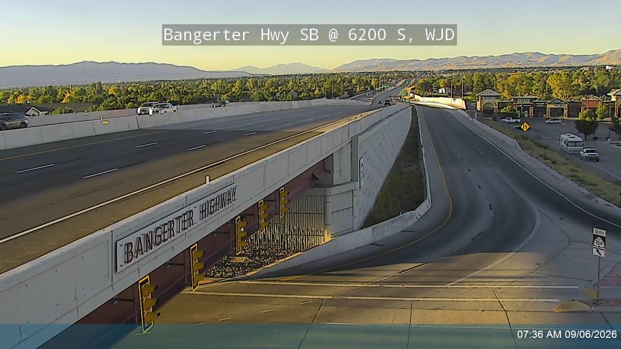 Bangerter Hwy / SR-154 SB @ 6200 S, WJD live camera view