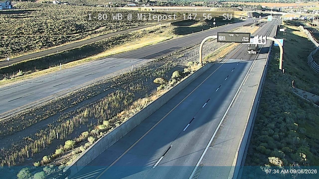 I-80 WB @ Milepost 147.56, SU live camera view
