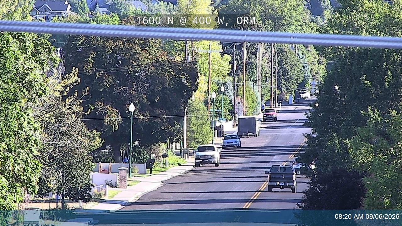 1600 N @ 400 W, ORM live camera view