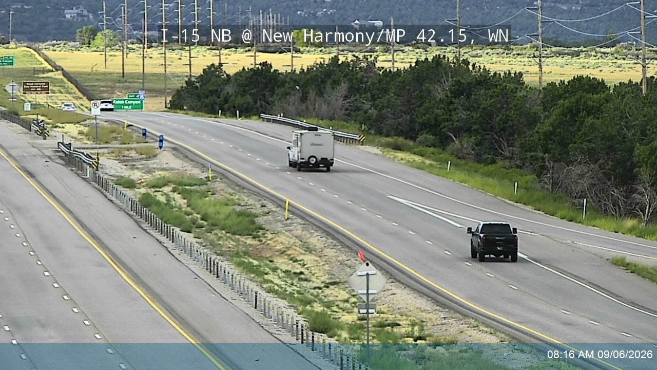 I-15 NB @ New Harmony / MP 42.15, WN live camera view