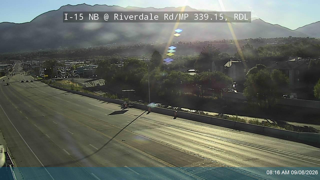 I-15 NB @ Riverdale Rd / SR-26 / MP 339.15, RDL live camera view