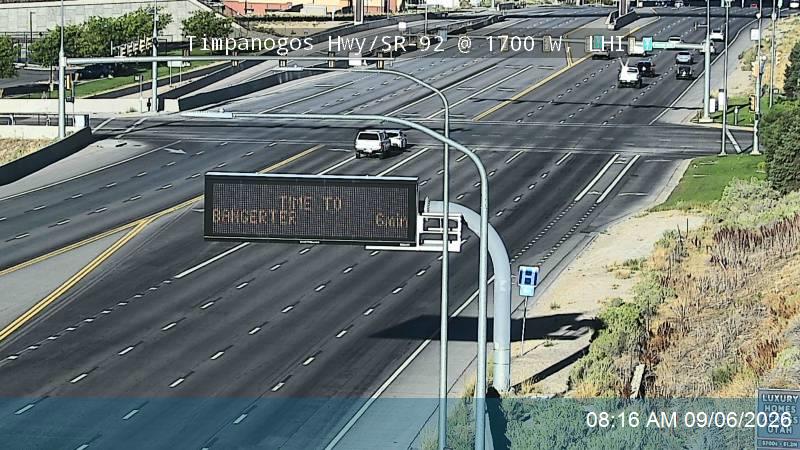 Timpanogos Hwy / 3500 N / SR-92 @ 1700 W / MP 0.88, LHI live camera view