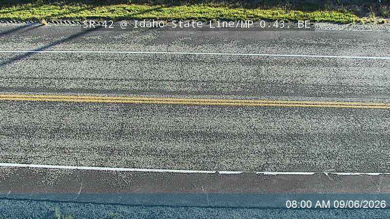 SR-42 @ Idaho State Line / MP 0.43, BE live camera view