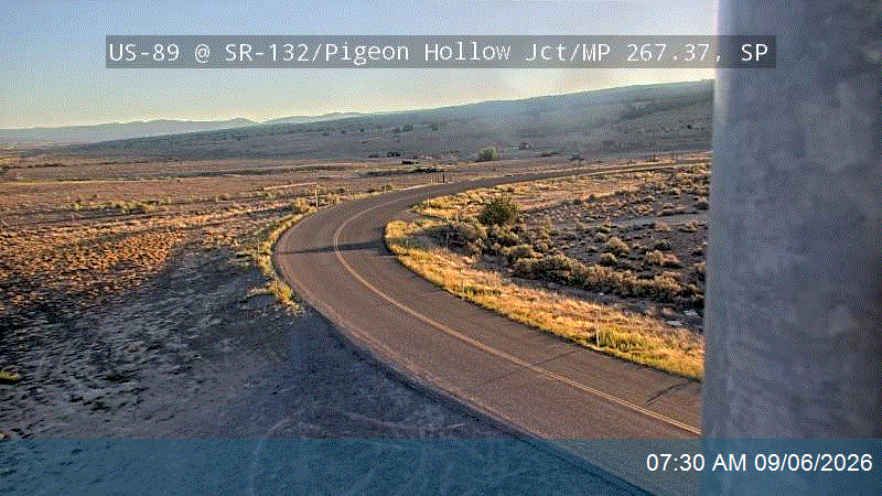 US-89 @ SR-132 / Pigeon Hollow Jct / MP 267.37, SP live camera view