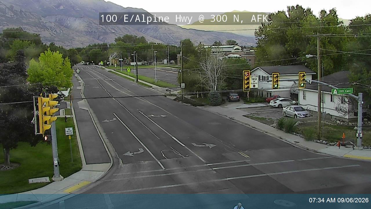 100 E / Alpine Hwy / SR-74 @ 300 N, AFK live camera view