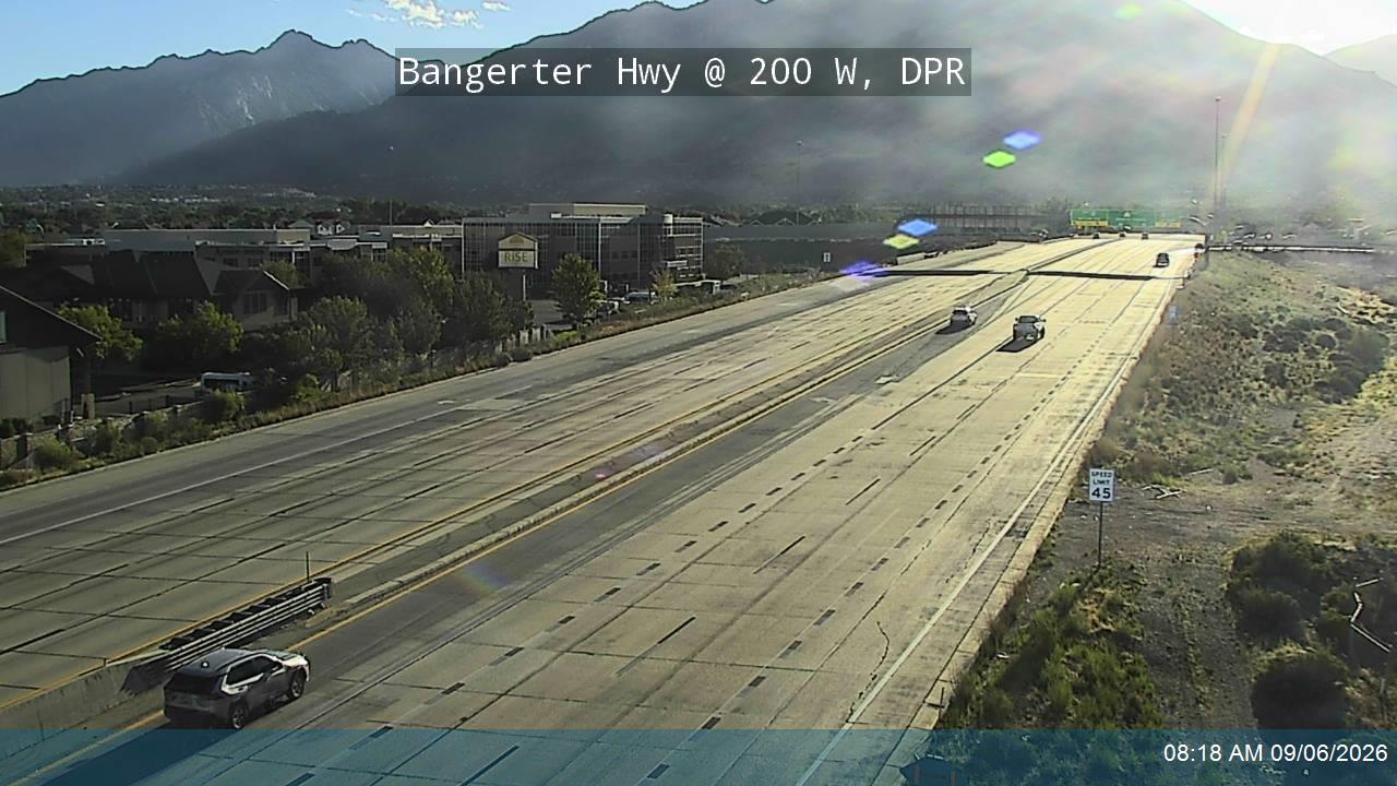 Bangerter Hwy / SR-154 @ 200 W / MP 0.78, DPR live camera view