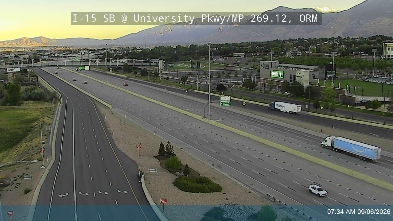 I-15 SB @ University Pkwy / SR-265 / MP 269.12, ORM live camera view