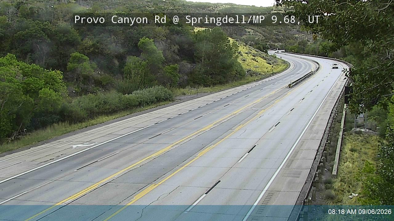 Provo Canyon Rd / US-189 @ Springdell / MP 9.68, UT live camera view